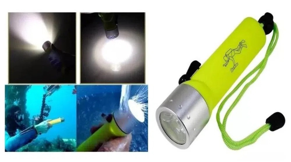 Linterna acuática sumergible buceo